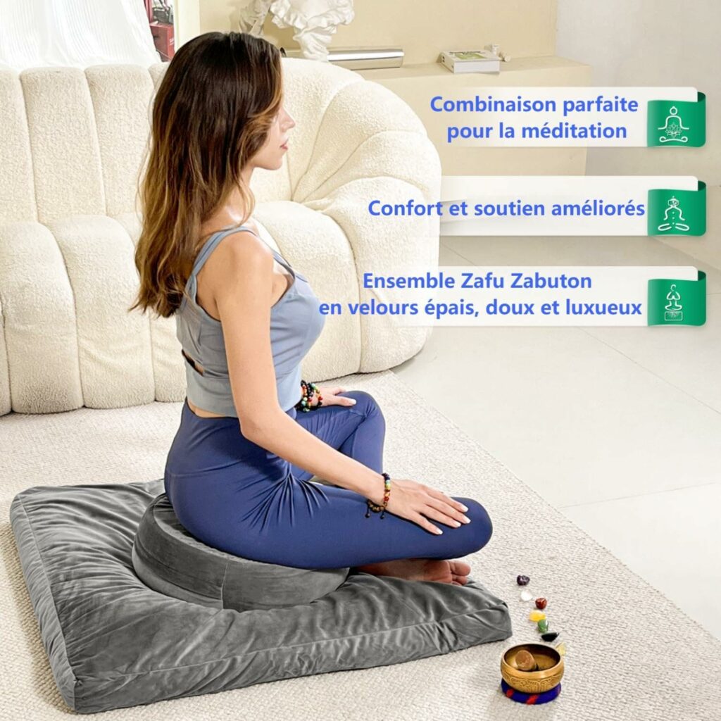 Comparatif des meilleurs sets de méditation Zafu et Zabuton - confort, soutien et pleine conscience
